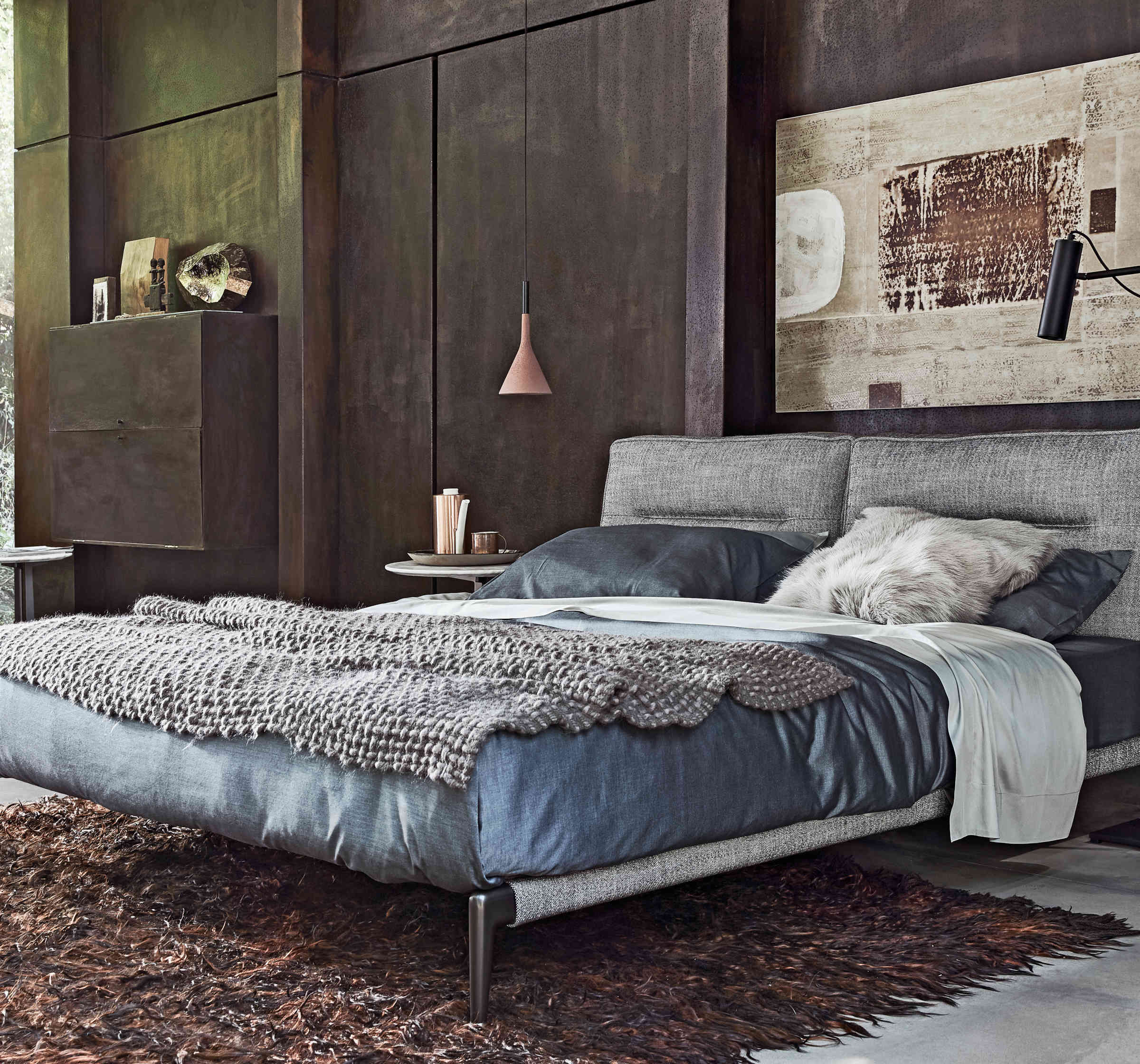 letto matrimoniale moderno Progettazione interni arredamenti su misura complementi d’arredo